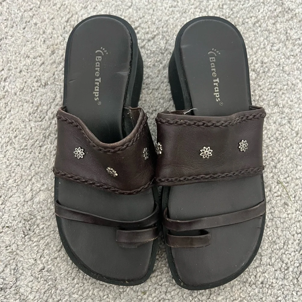 Vintage Y2K Bare Traps Platform Sandals - Picture 1 of 7